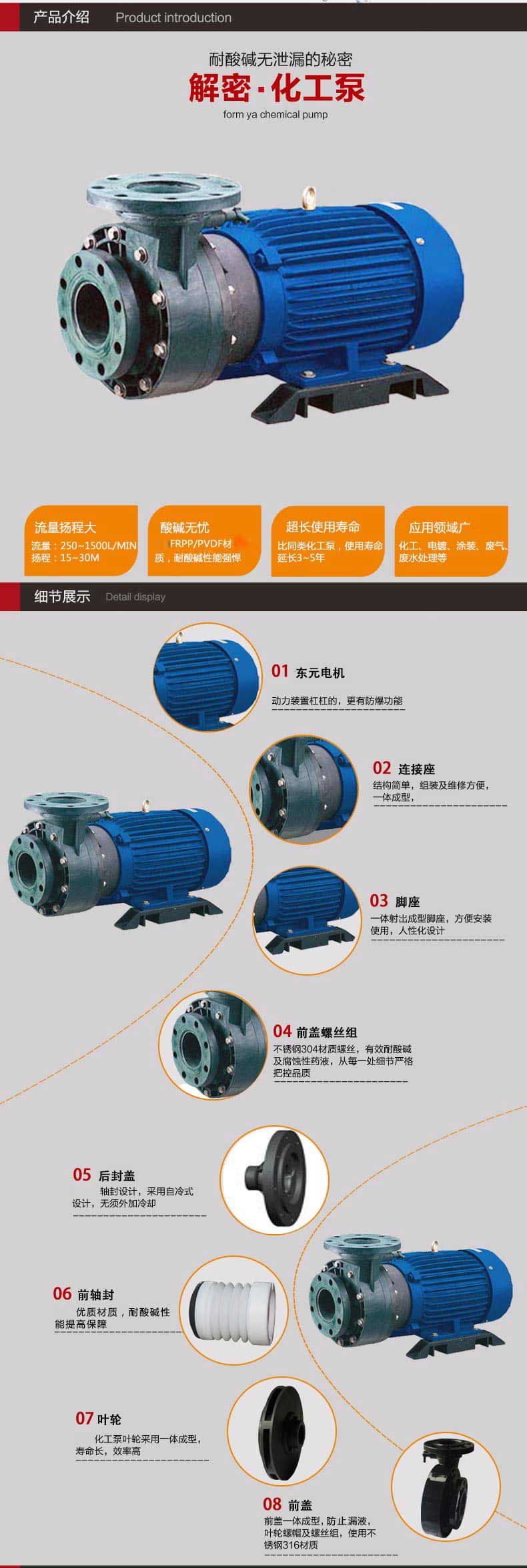 塑寶化工泵優(yōu)勢